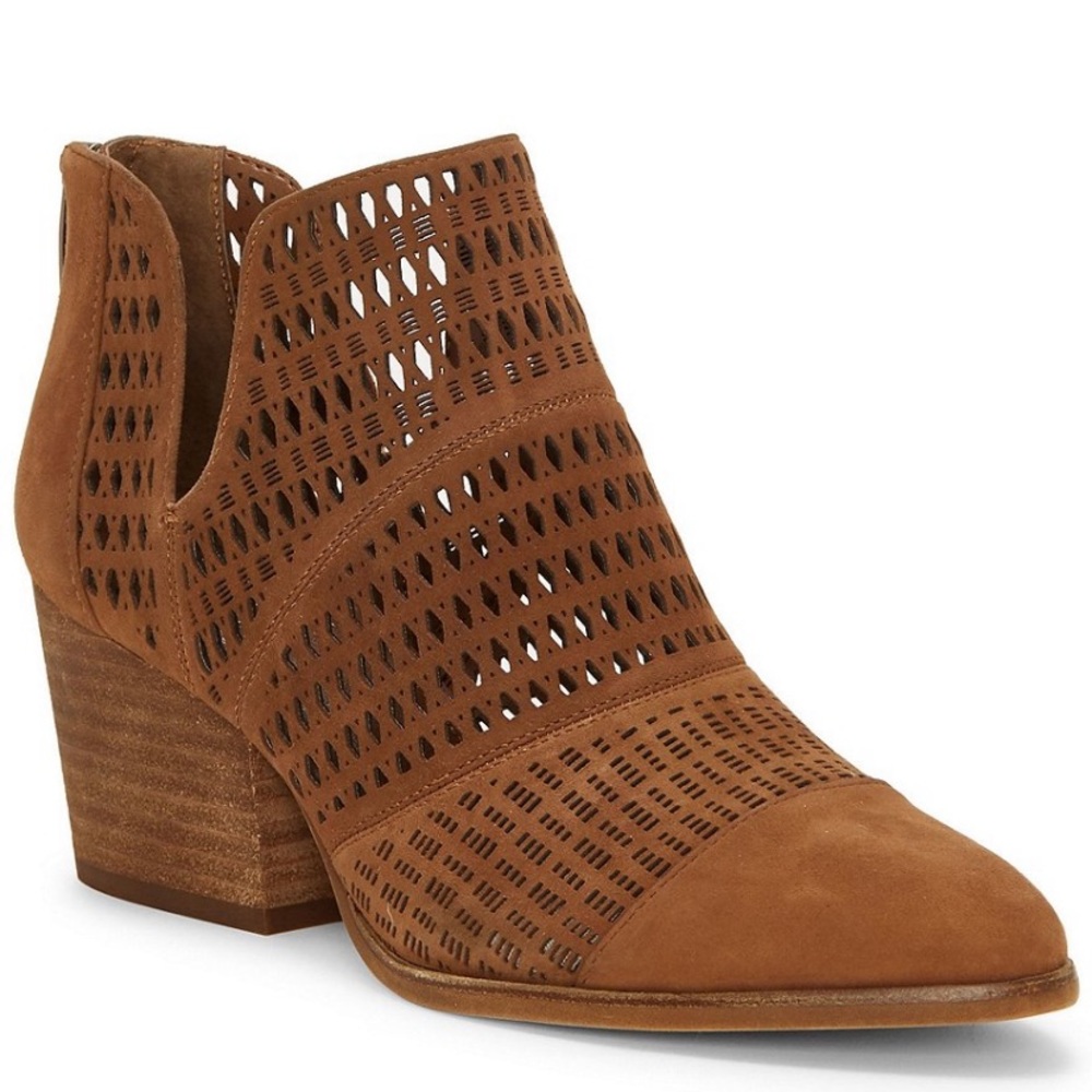 NEW Vince Camuto || Suede Perforated Booti…